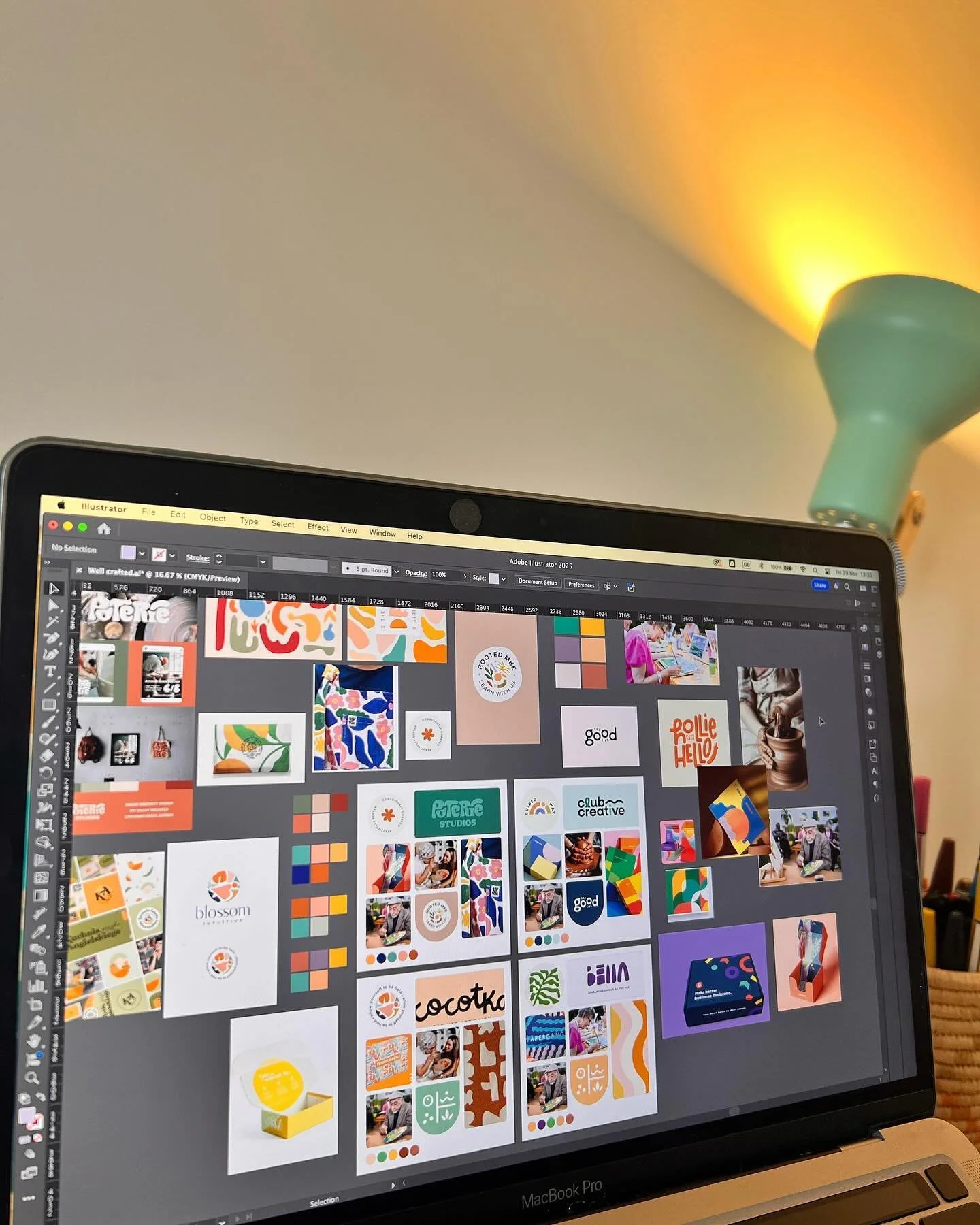 All these colours are bringing me such joy! ✨ 

We&rsquo;ve just finished the strategy and creative direction phase for a new project, and the client has picked a direction. Swipe to see the different options 👉🏽
Only two of these were presented but