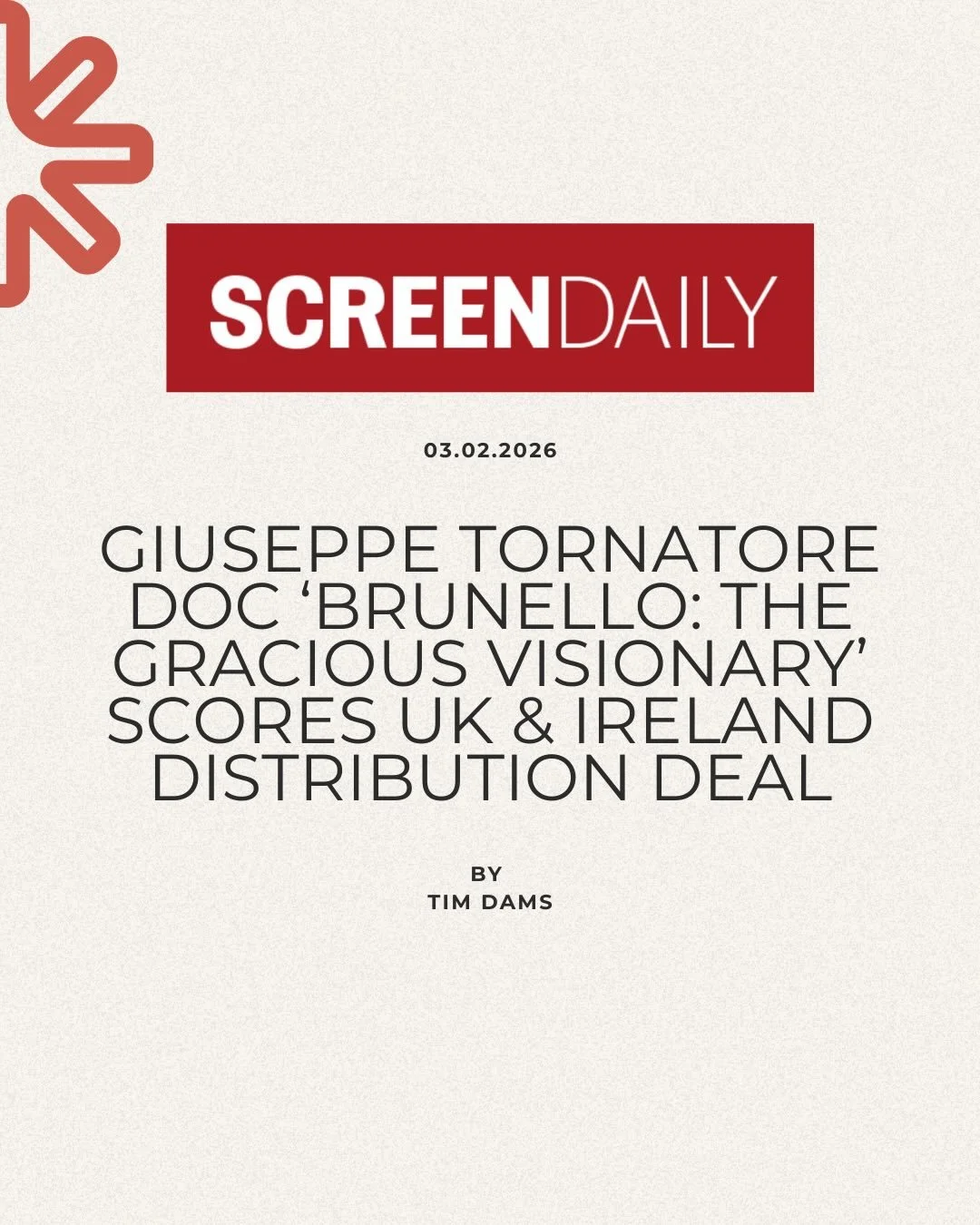 We are thrilled to announce that Twenty-Nine Palms Entertainment is partnering with the legendary team at Picturehouse for the UK and Ireland distribution of Giuseppe Tornatore&rsquo;s latest biopic, Brunello: The Gracious Visionary.

As a London-bas