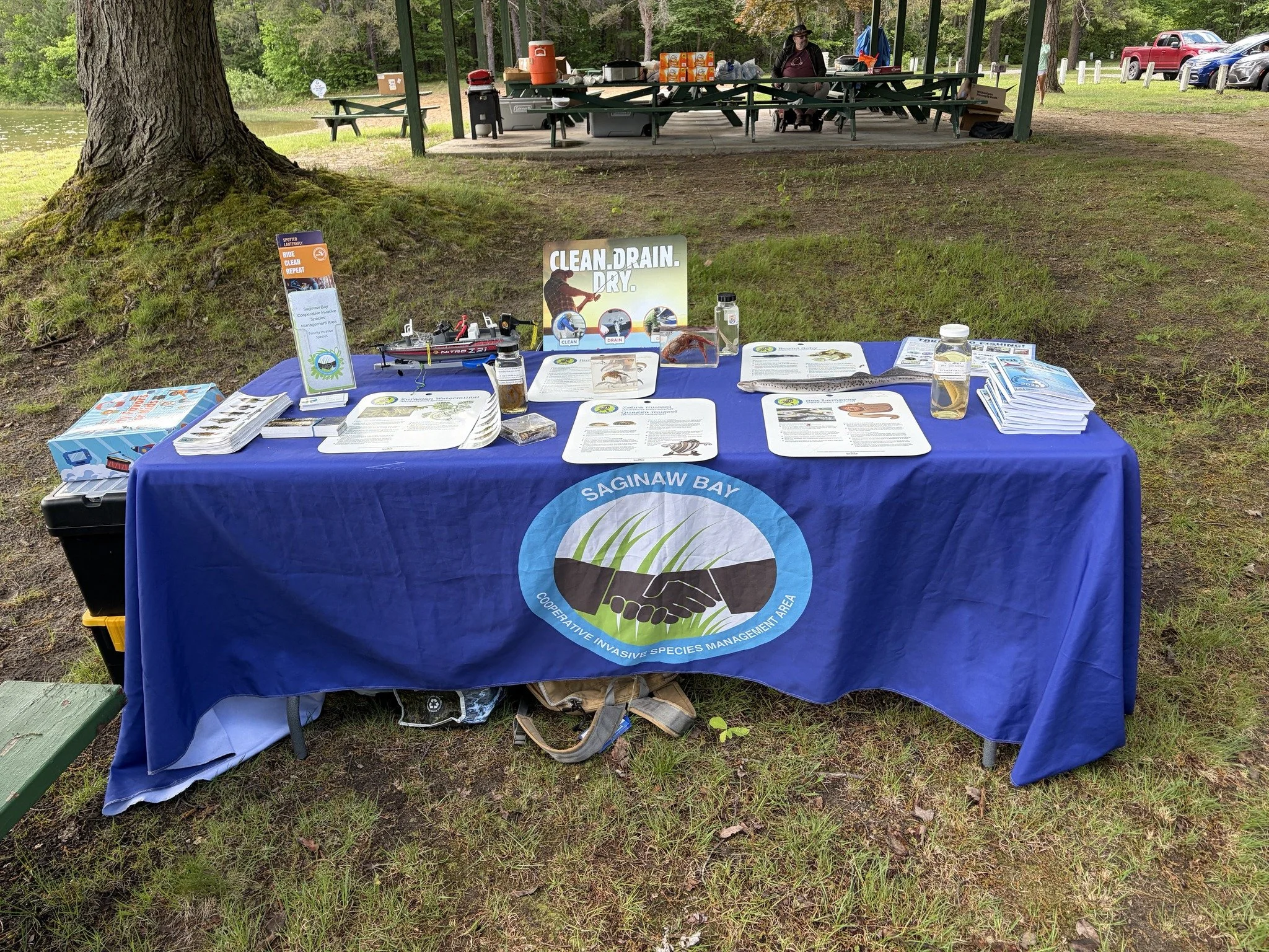 This past Saturday, SB-CISMA had the pleasure of hosting a station at the Arenac Conservation District's Casting for Conservation event. Our booth focused on aquatic invasive species that impact Michigan&rsquo;s waterways and the simple steps everyon