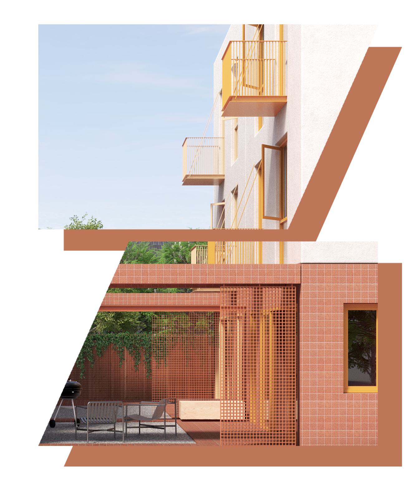MAZi Architects — Share A Lot, an affordable housing proposal by MAZi Architects, Figure and Temporary Office for CityLAB UCLA's Small Lots, Big Impacts initiative in L