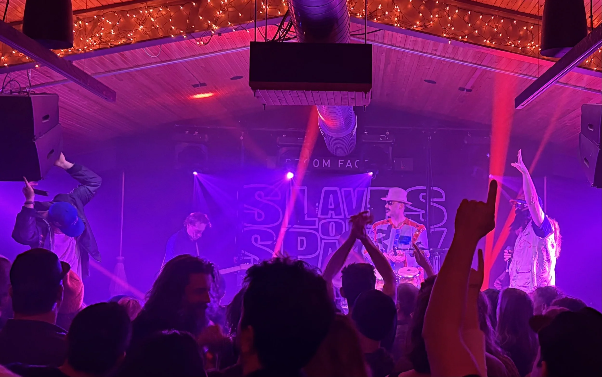 Slaves of Spanky performing live at the Broom Factory in Kingston, Ontario on December 19, 2025