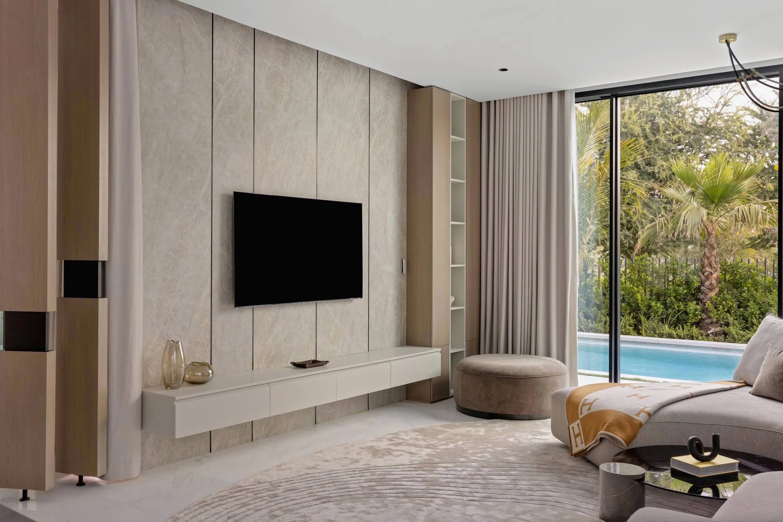 Modern apartment interior photography in Dubai with clean design and soft natural light