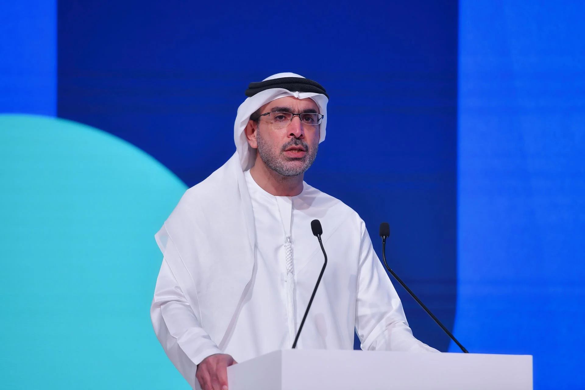 Government official speaking at Middle East policy conference