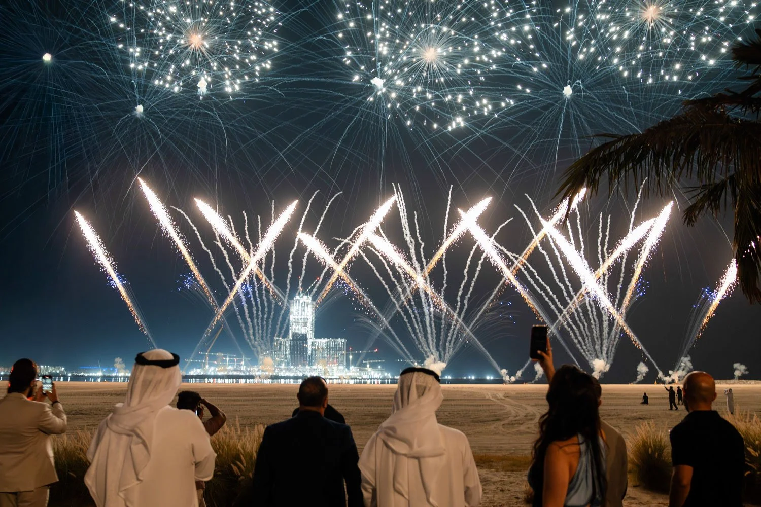 Fireworks display during a New Year’s Eve celebration event in Dubai.