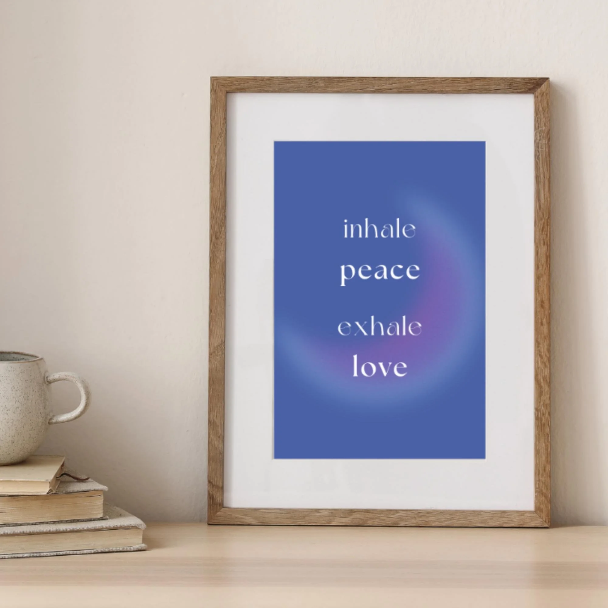 Breathe With Me Print – A gentle reminder to slow down
