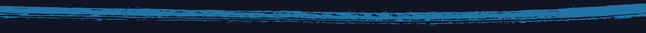 Close-up of an abstract blue and black painted brushstroke design.