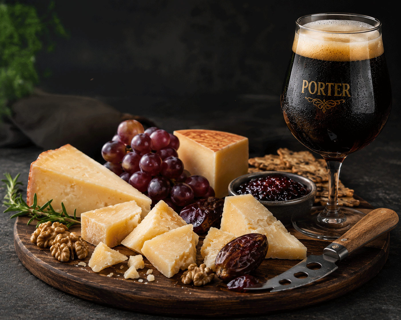 Porterprovning, bryggerivisning och charktallrik 24 okt 