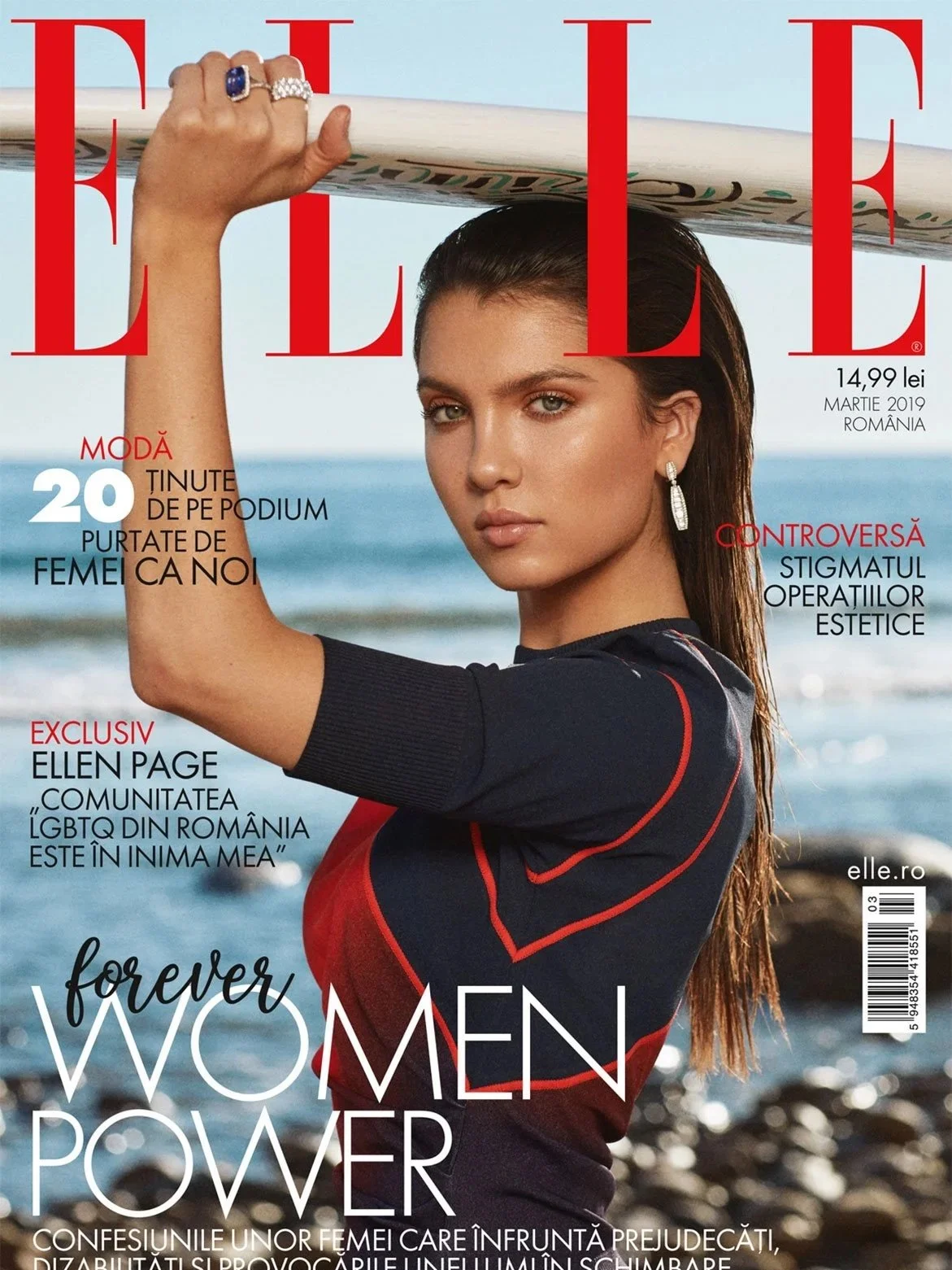 Elle Maya Henry for Elle Magazine shot in Malibu CA