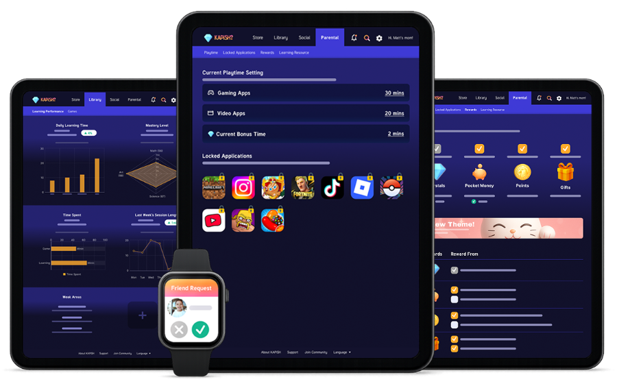 KAPiSH Parental Control Mockup