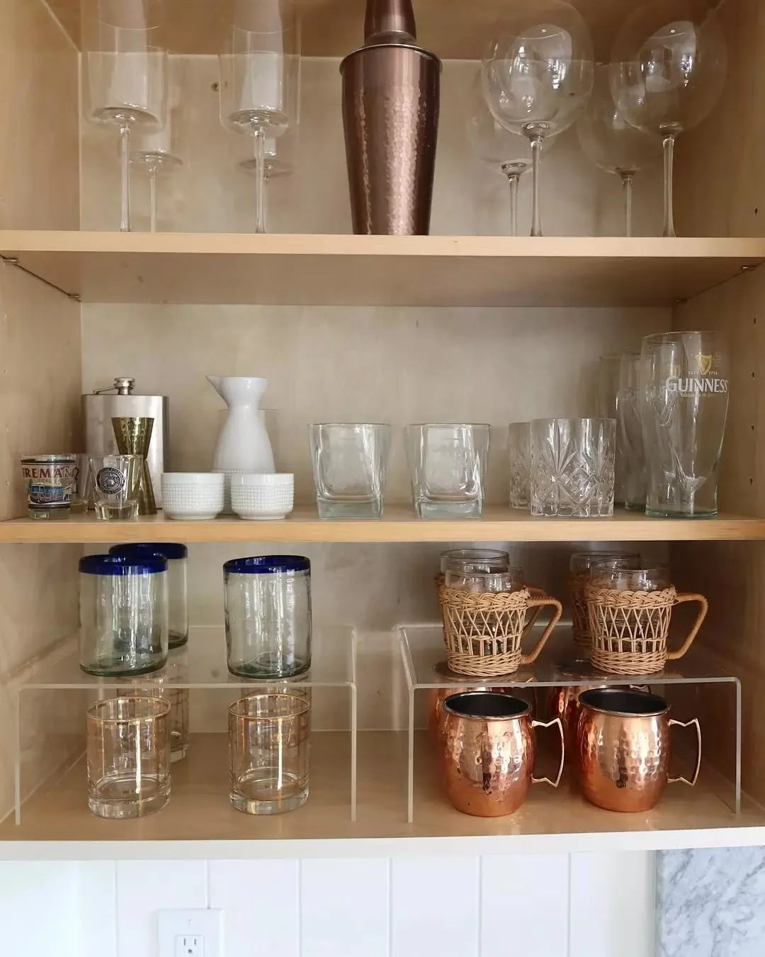 You don't need more space. You just need to use it better 🤍

We love using acrylic risers to maximize vertical space. Such a simple upgrade that makes a big difference.