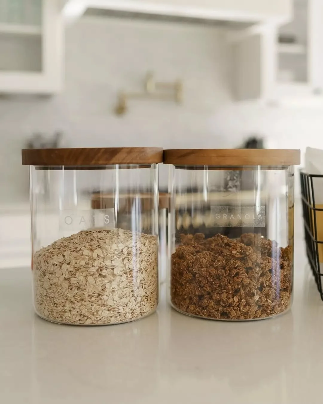 To decant or not decant? 🤍 Decanting creates a clean look, but original packaging can be just as functional. It's all about what works best for you and what you will actually maintain. 

Which do you prefer?