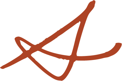 Brown abstract line drawing, resembling a stylized skateboard.