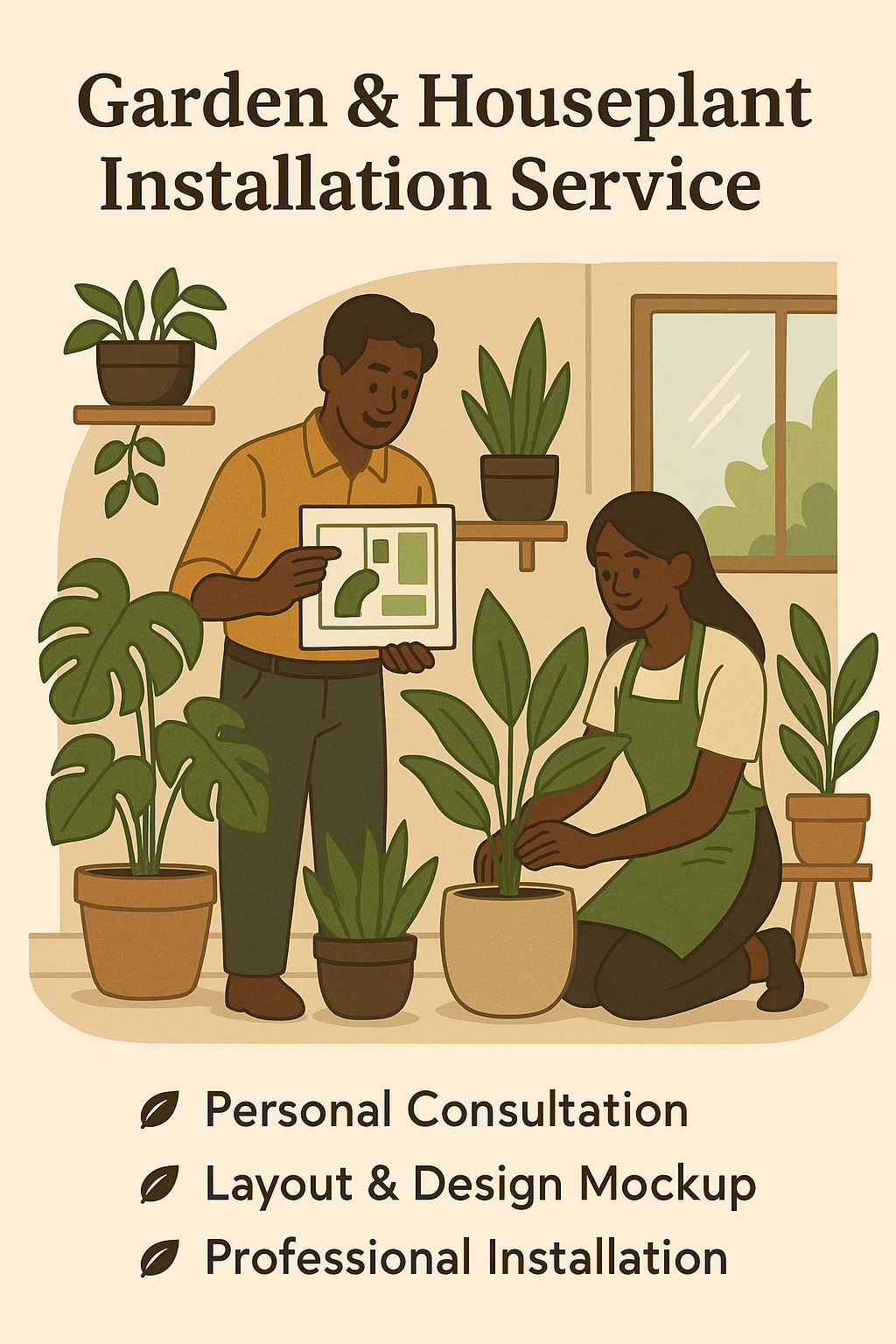 Garden & Houseplant Installation Service – Transform Your Space with Living Design