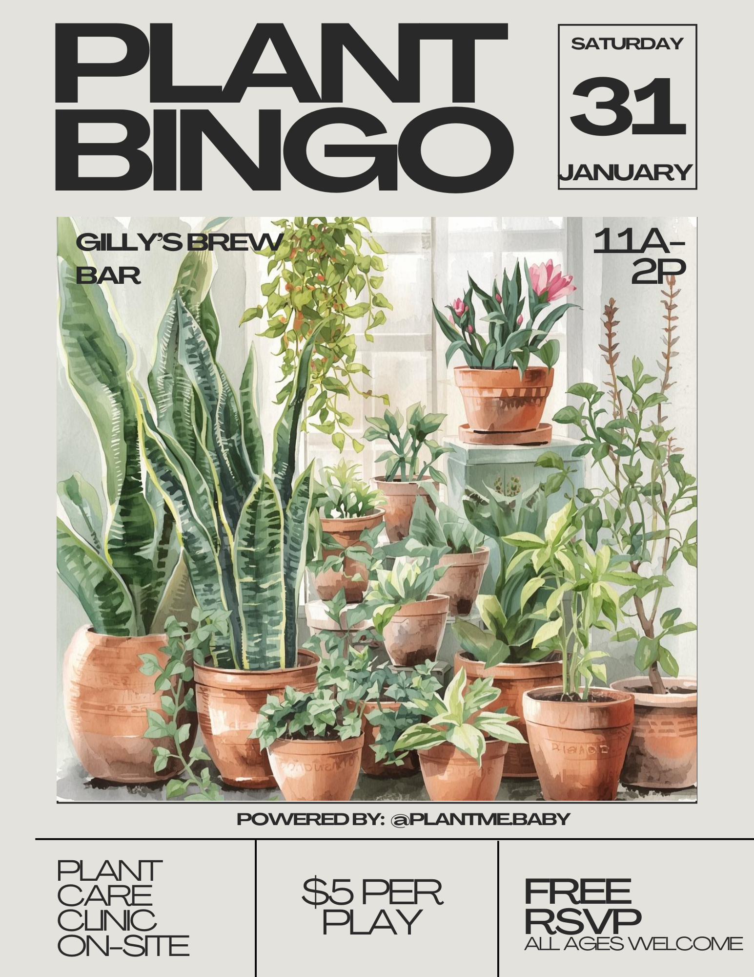 Plant Bingo Flyer