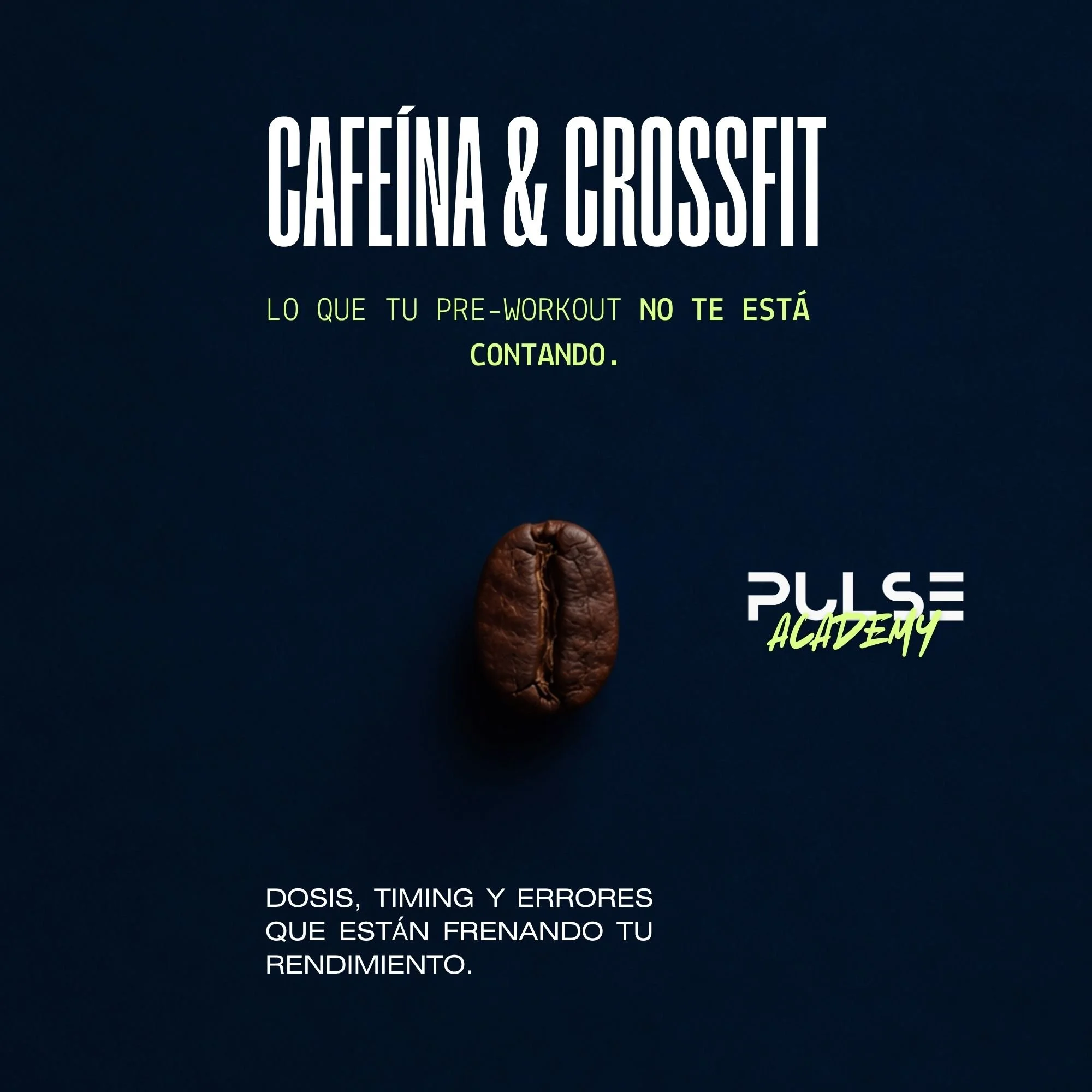 Cafeína y rendimiento en CrossFit: dosis, timing y por qué tu pre-workout te miente