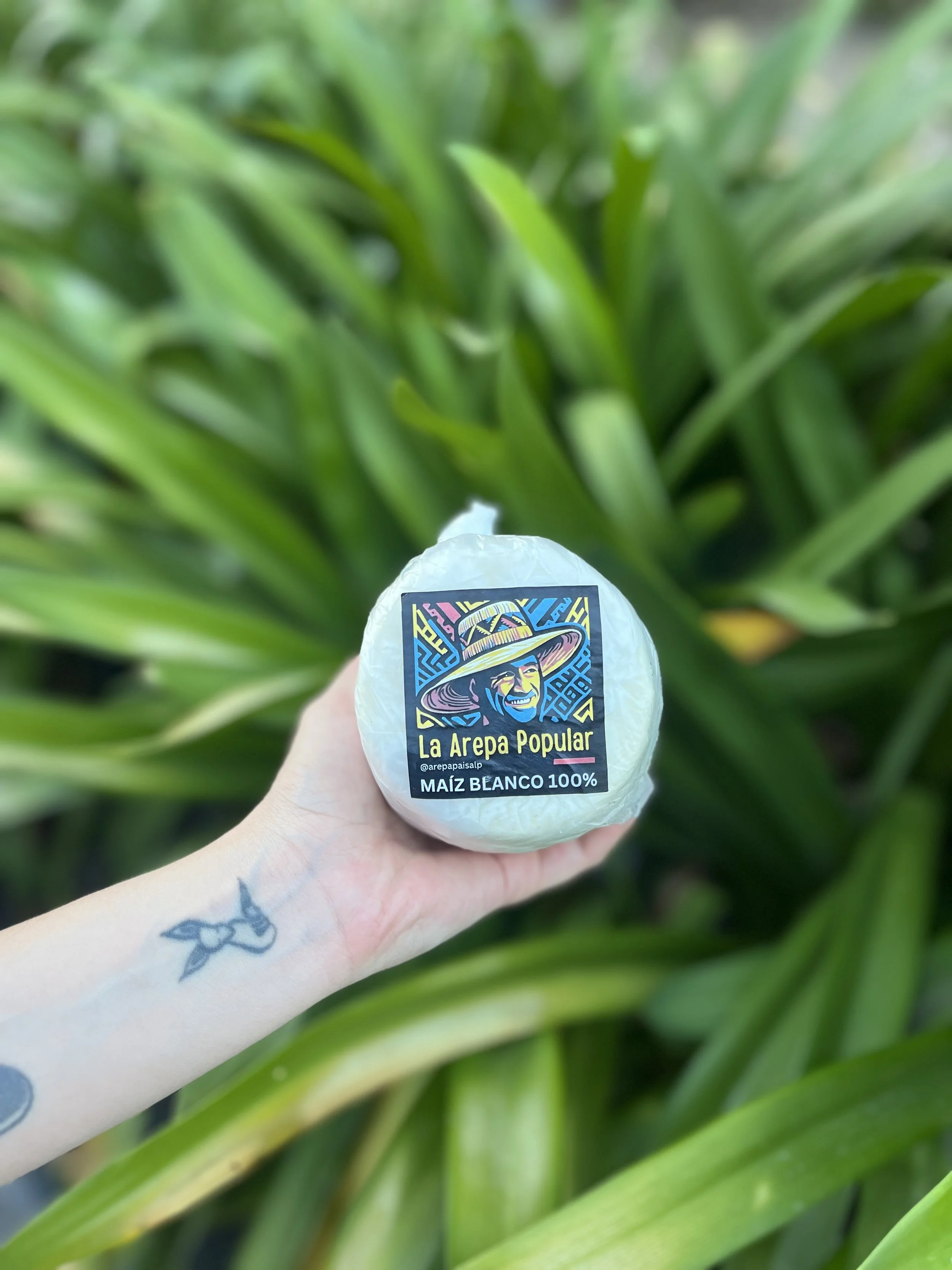 arepa maíz blanco 100 por ciento