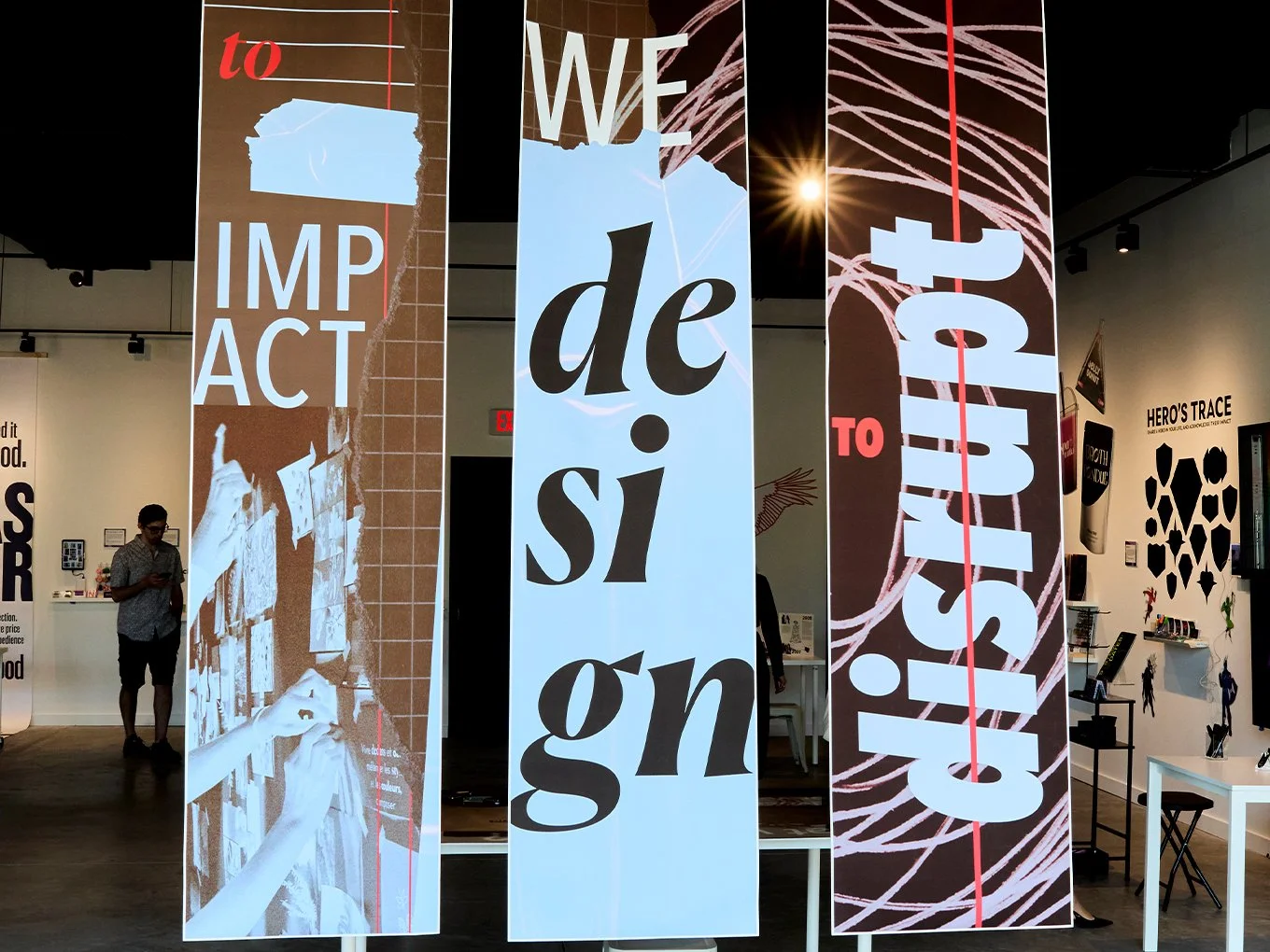 A Record of Becoming | Hanging Installation, Series of 3 Banners - Front Facing