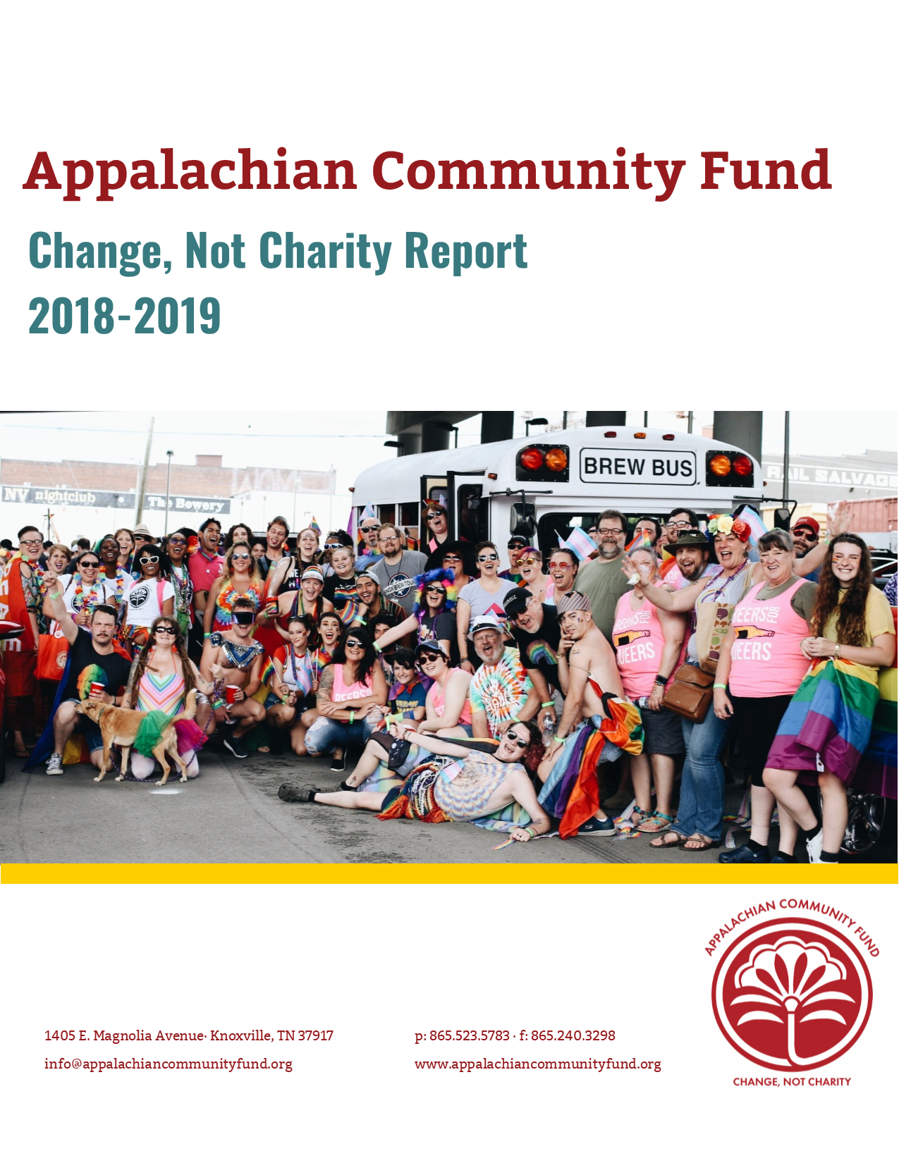 Change, Not Charity Report 2018-2019