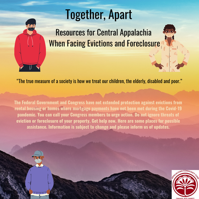 Together Apart: Resources for Central Appalachia when Facing Eviction and Foreclosure