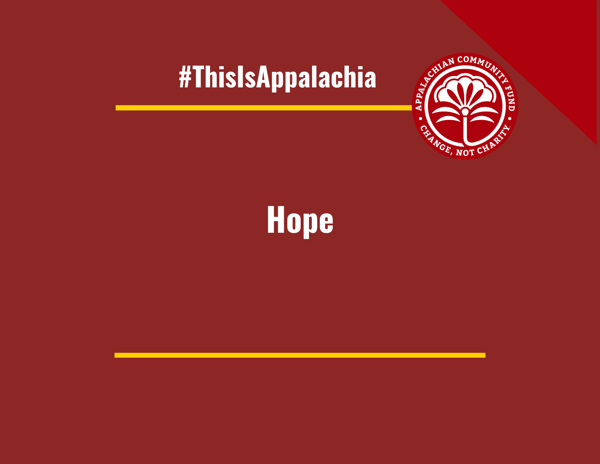 #ThisIsAppalachia: Hope for 2023