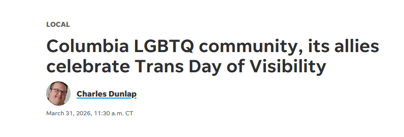 Columbia Tribune Headline and Gallery for our TDoV Event