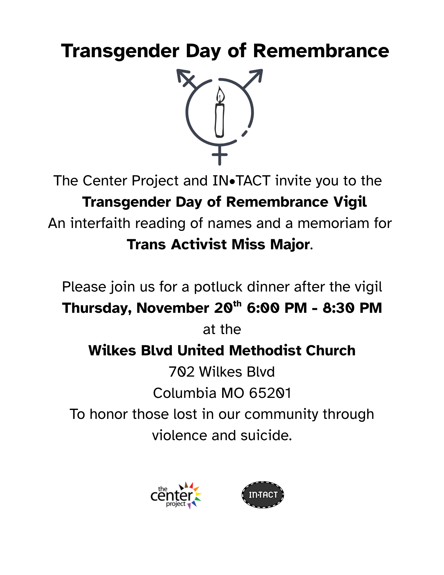 Trans Day of Remembrance Poster 2025
