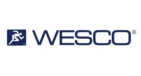 WESCO logo with a running figure icon and the company name in blue letters