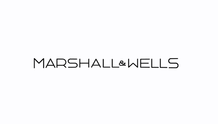 Marshall & Wells logo in black text on a white background.