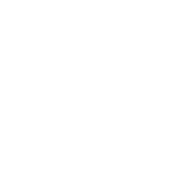 Line art illustration of three interlocking gears on a black background.