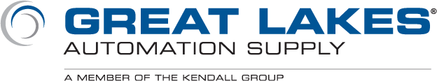 Great Lakes Automation Supply logo with blue and black text and circular graphic.