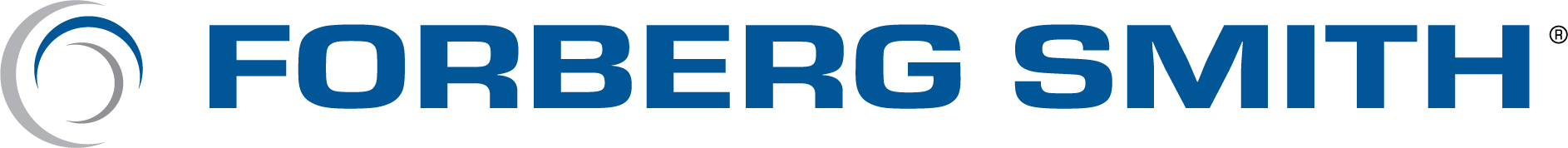 Logo of Forberg Smith with a circular graphic icon and bold blue and black text.
