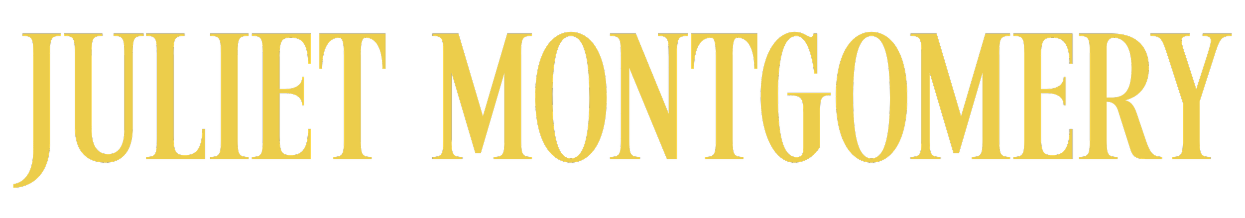 Title text reading 'JULIET MONTGOMERY' in large gold lettering on a black background.
