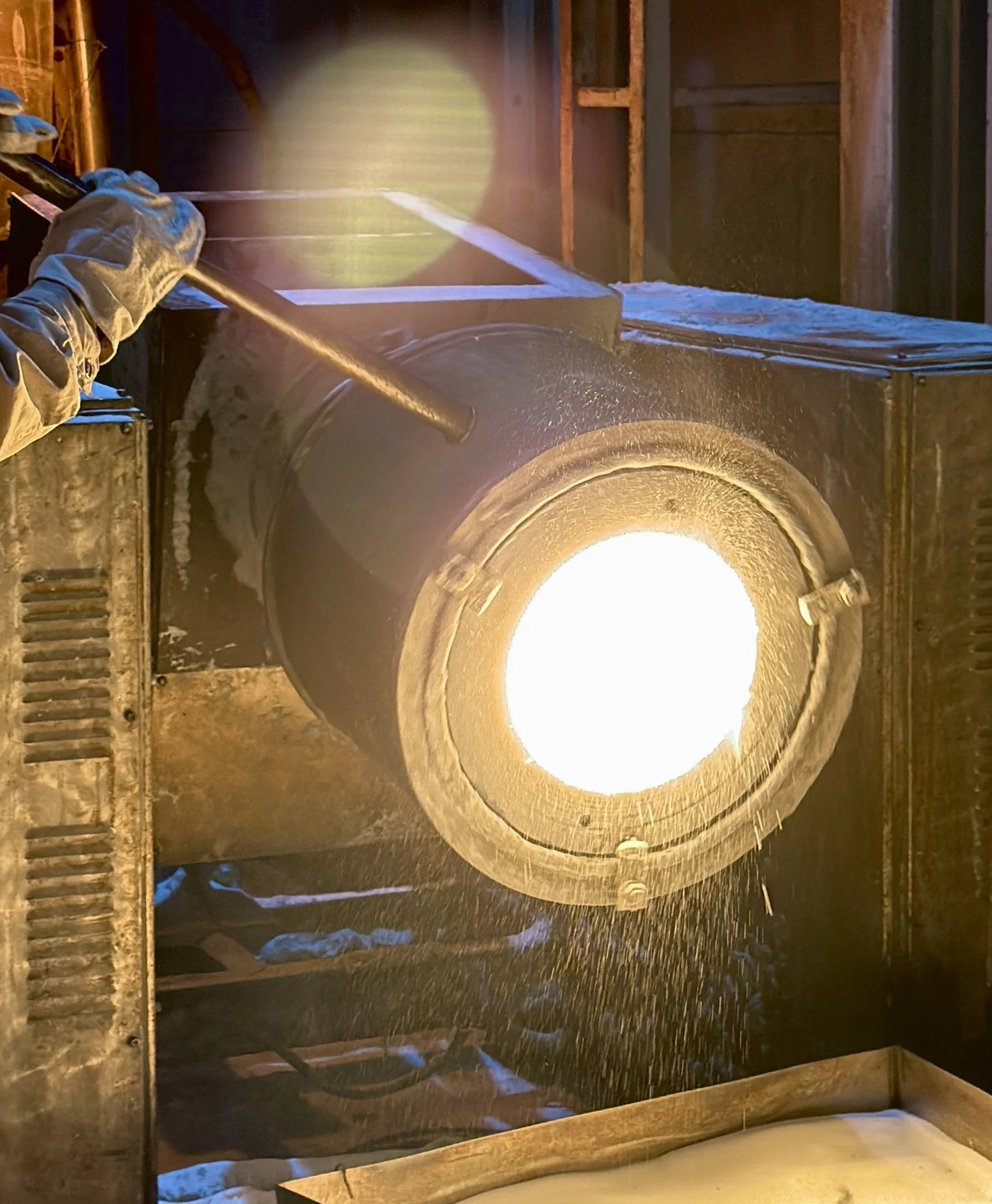 making Crystal singing bowl