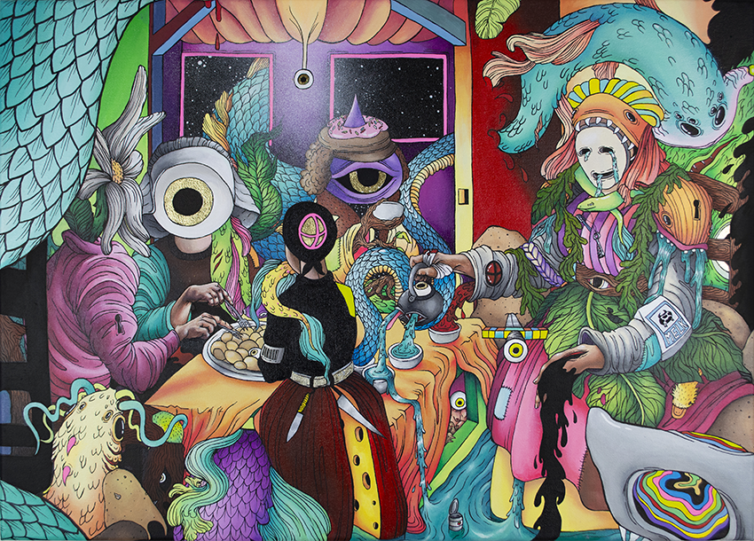 The Gluttonous potatoe eaters