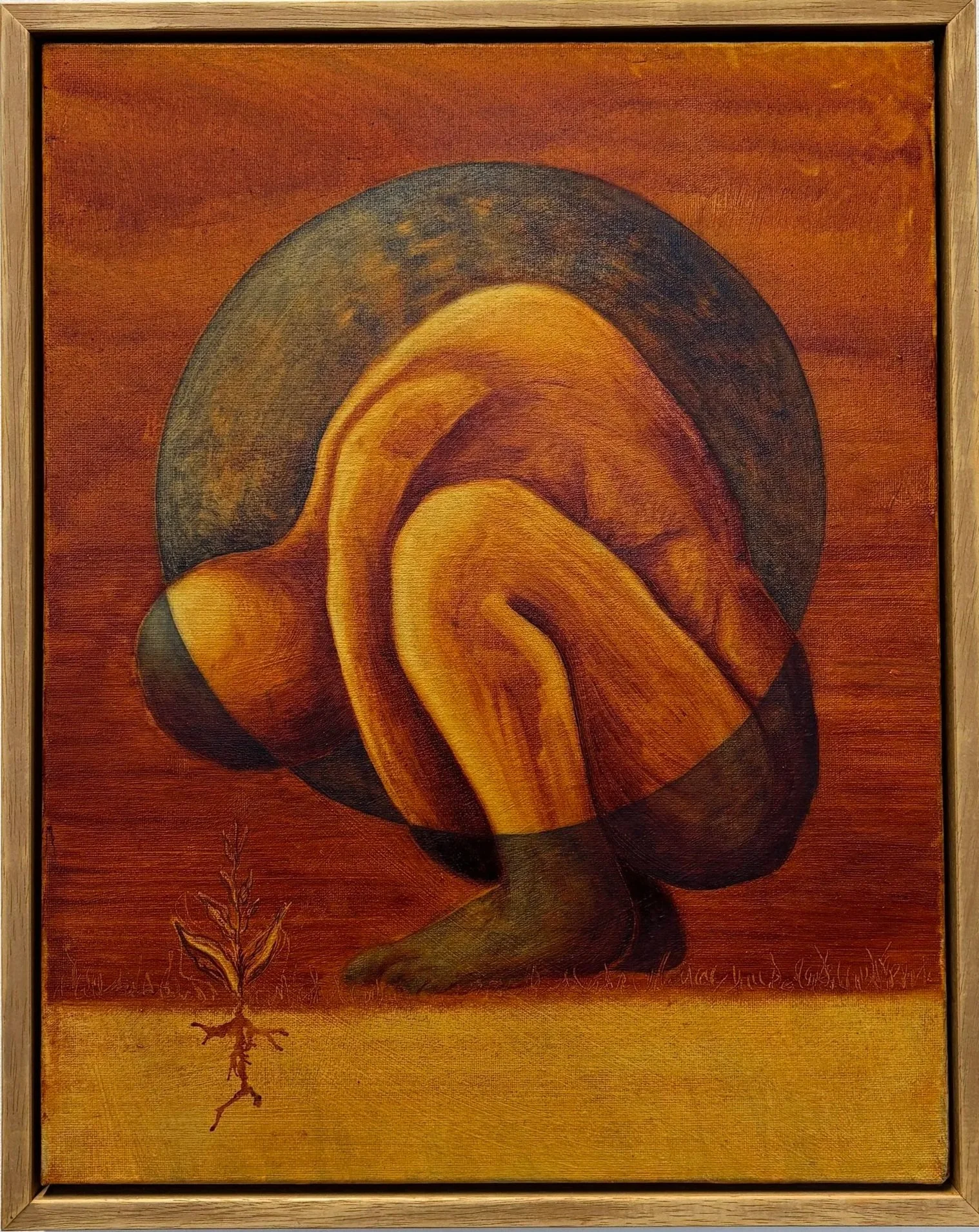 𝘞𝘦𝘪𝘨𝘩𝘵 𝘰𝘧 𝘛𝘩𝘦 𝘞𝘰𝘳𝘭𝘥 (Oil on canvas, 35cm x 45cm)