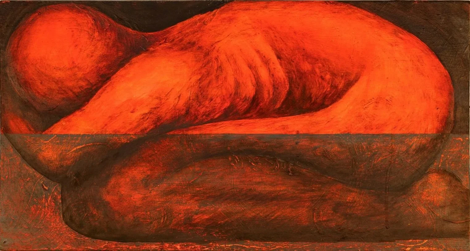 𝘜𝘯𝘤𝘩𝘢𝘳𝘵𝘦𝘳𝘦𝘥 𝘞𝘢𝘵𝘦𝘳𝘴 (Oil and acrylic on canvas, cm x cm)