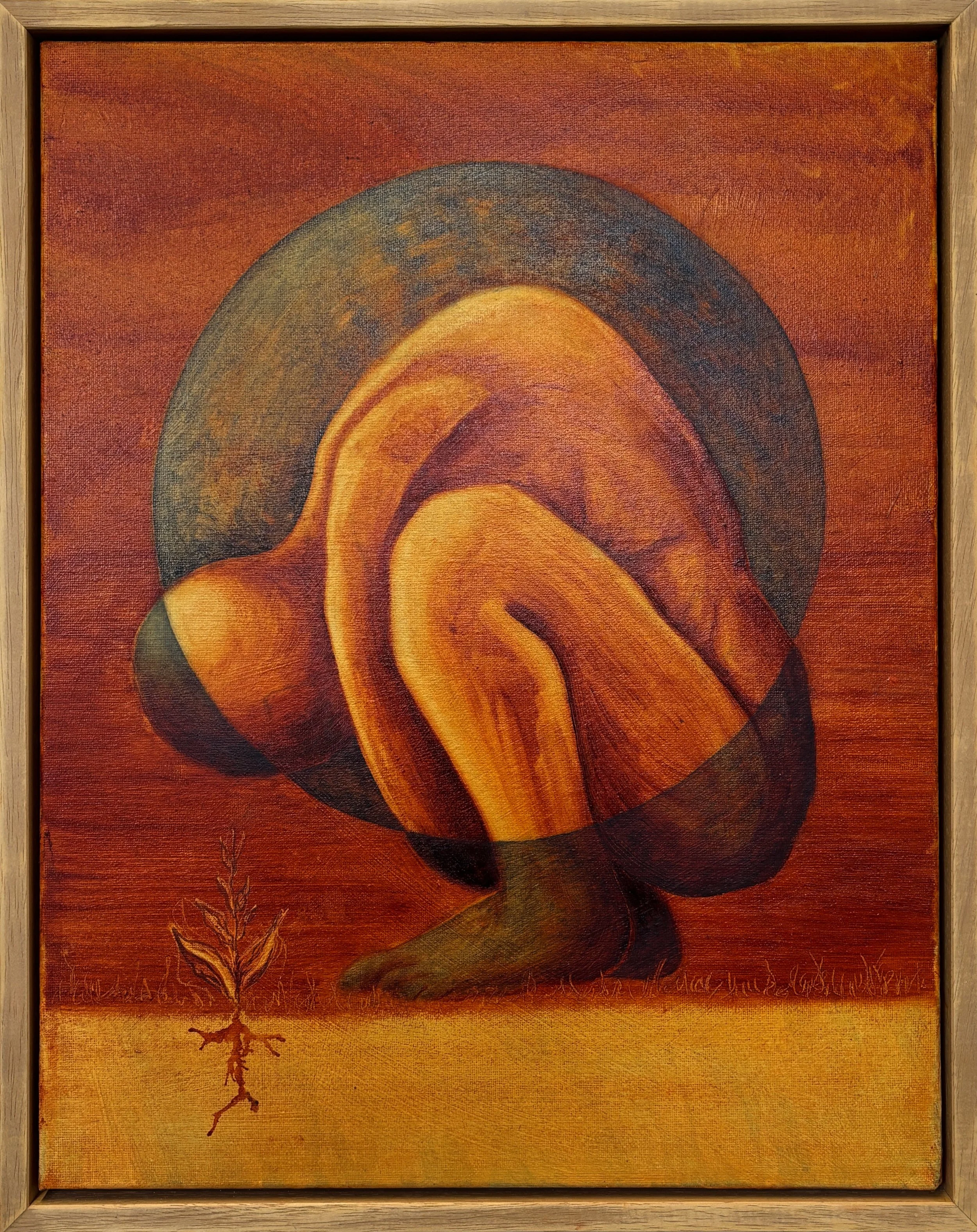 𝘞𝘦𝘪𝘨𝘩𝘵 𝘰𝘧 𝘛𝘩𝘦 𝘞𝘰𝘳𝘭𝘥 (Oil on canvas, 35cm x 45cm)