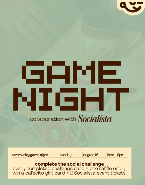 SOCIALISTA JAX x CAFECITO: GAME NIGHT