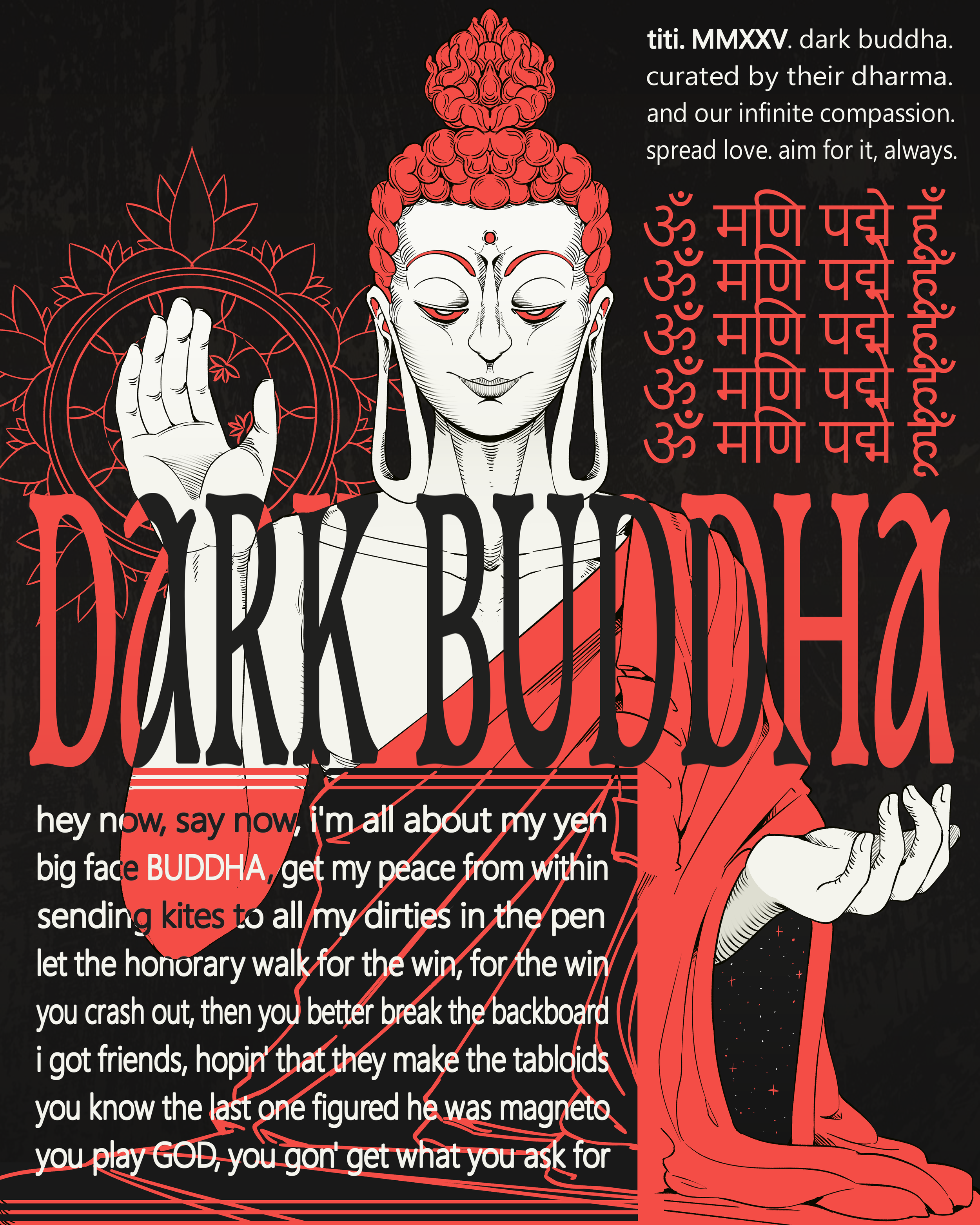 conceptual buddhist artwork.