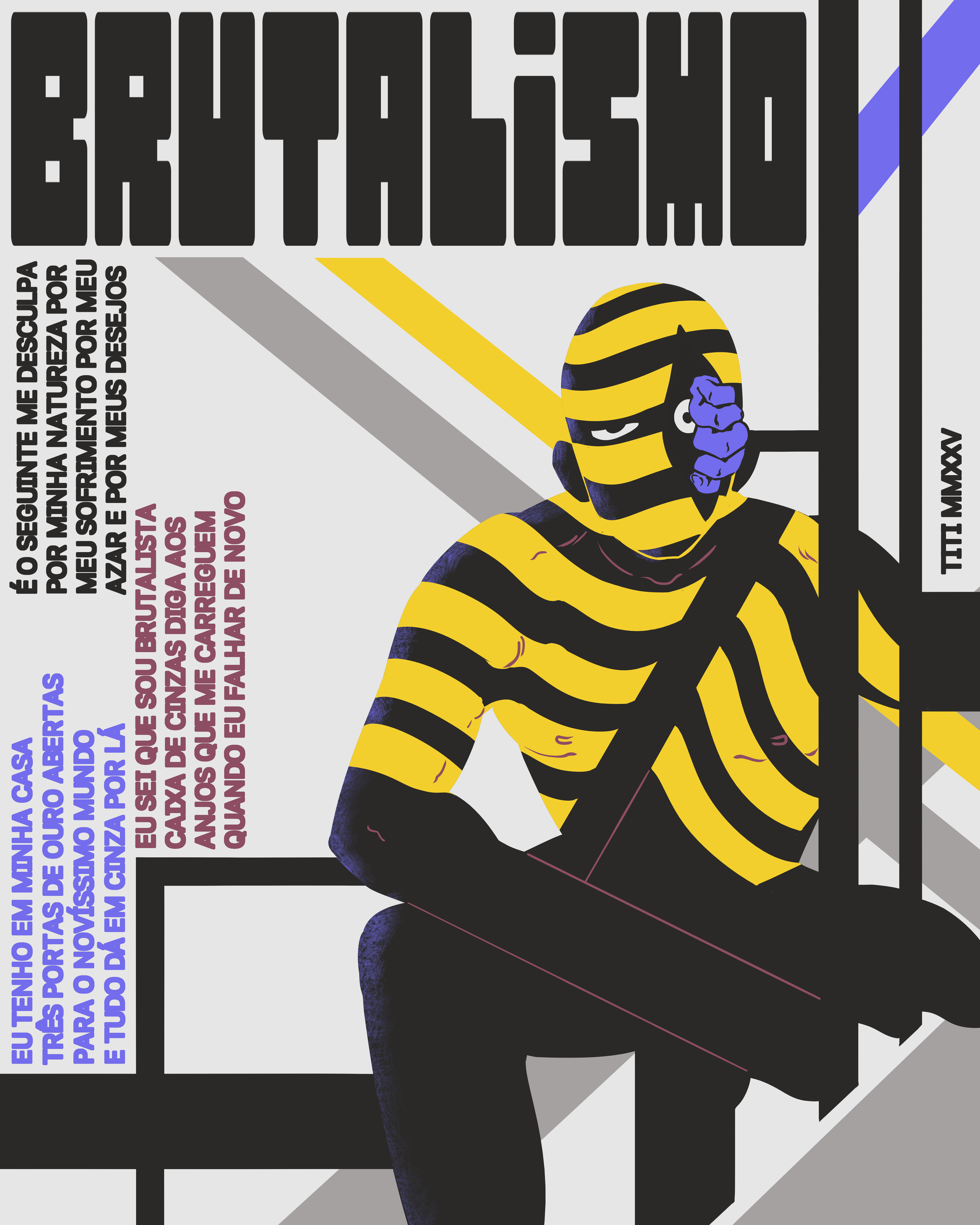 semi-abstract illustration inspired by brutalism.