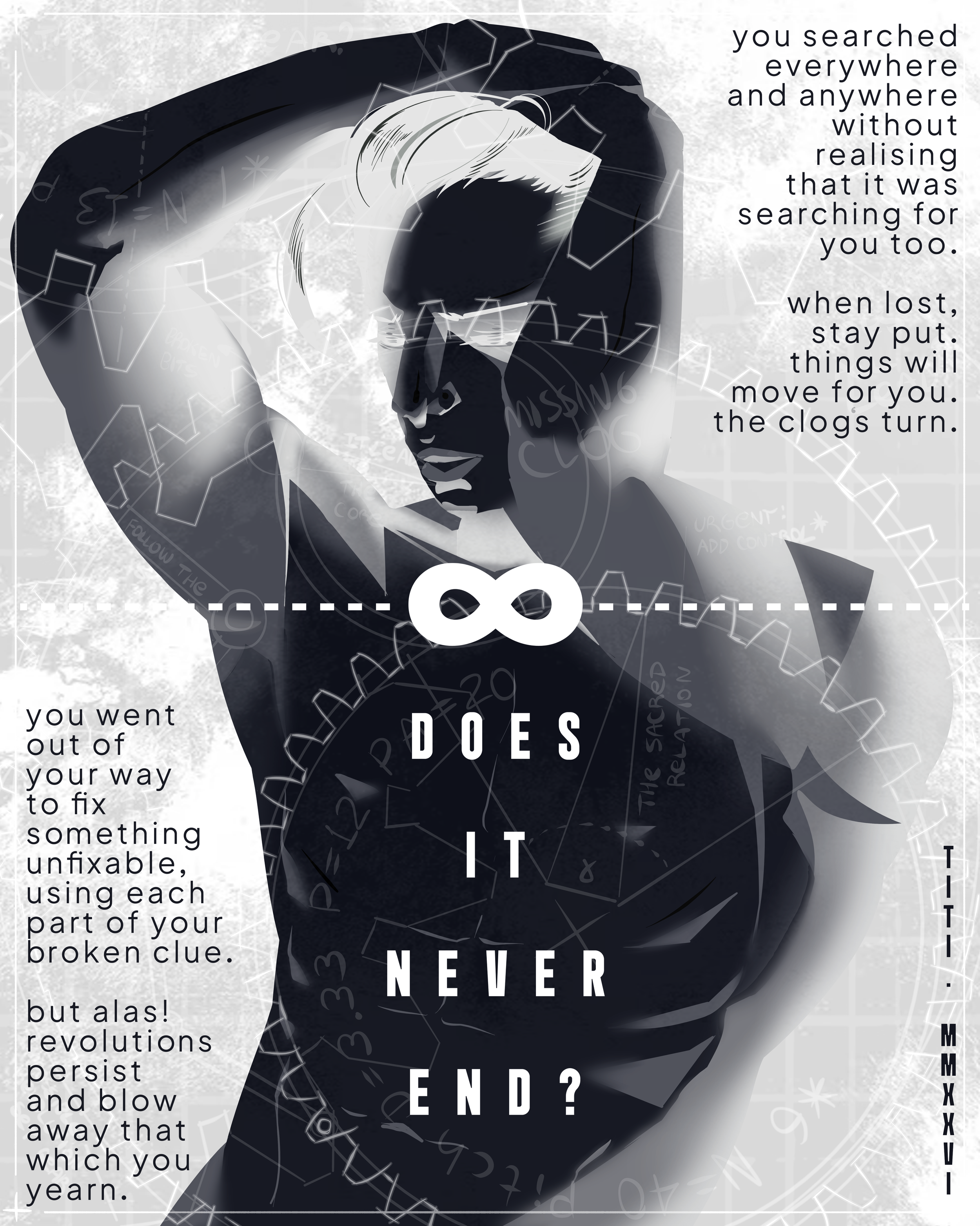 puzzle inspired illustration.