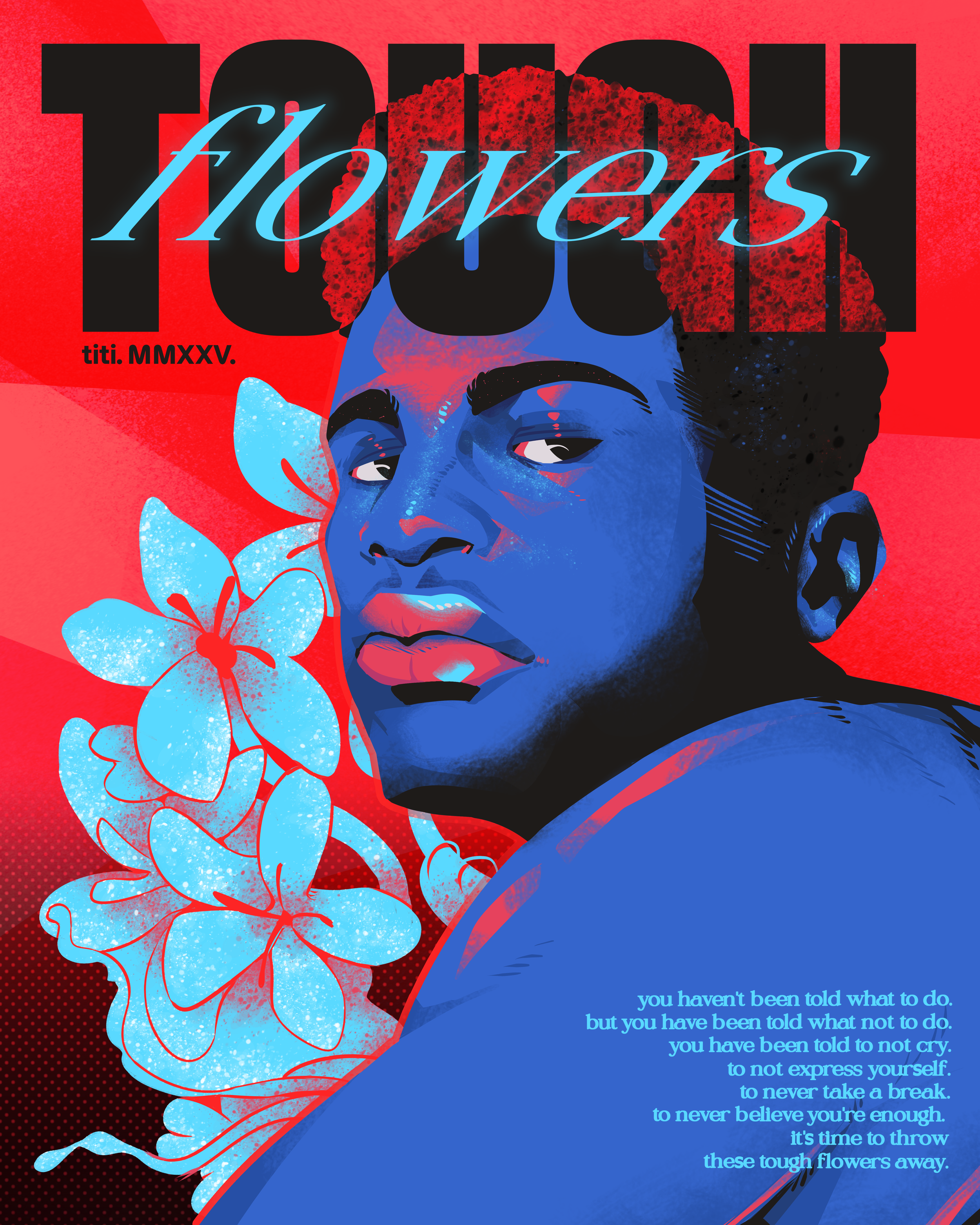 high contrast illustration.