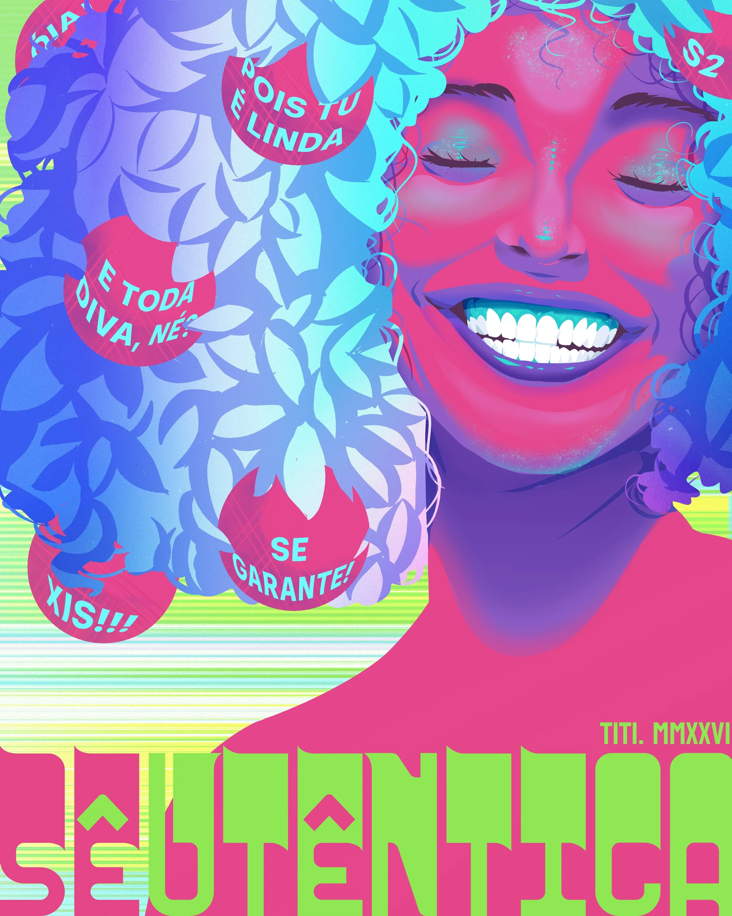 brazilian decorative poster.