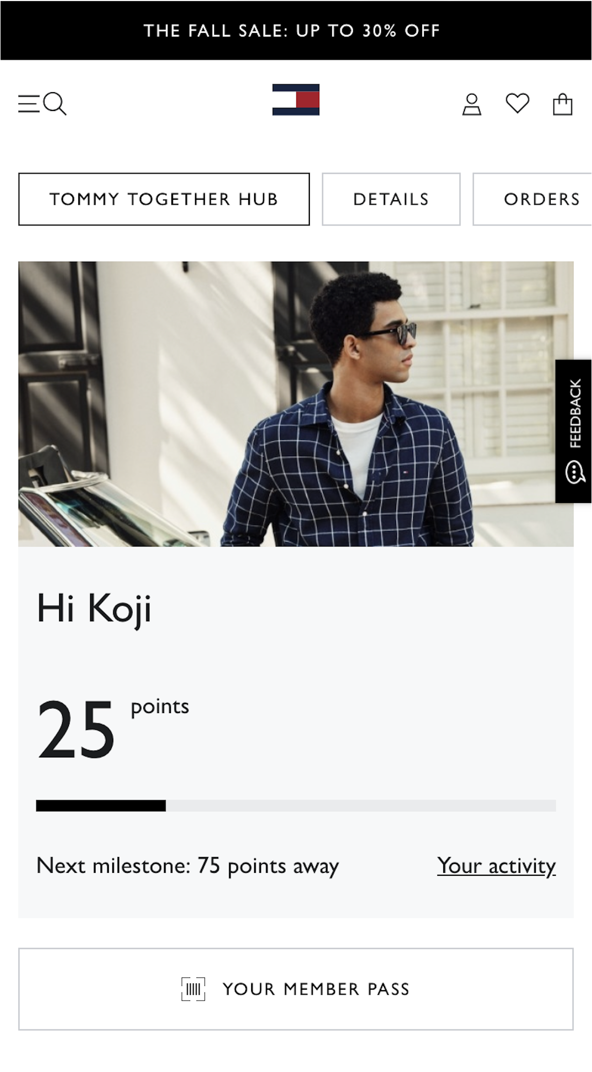 Tommy Hilfiger Loyalty Programme - Point-system (1/2)