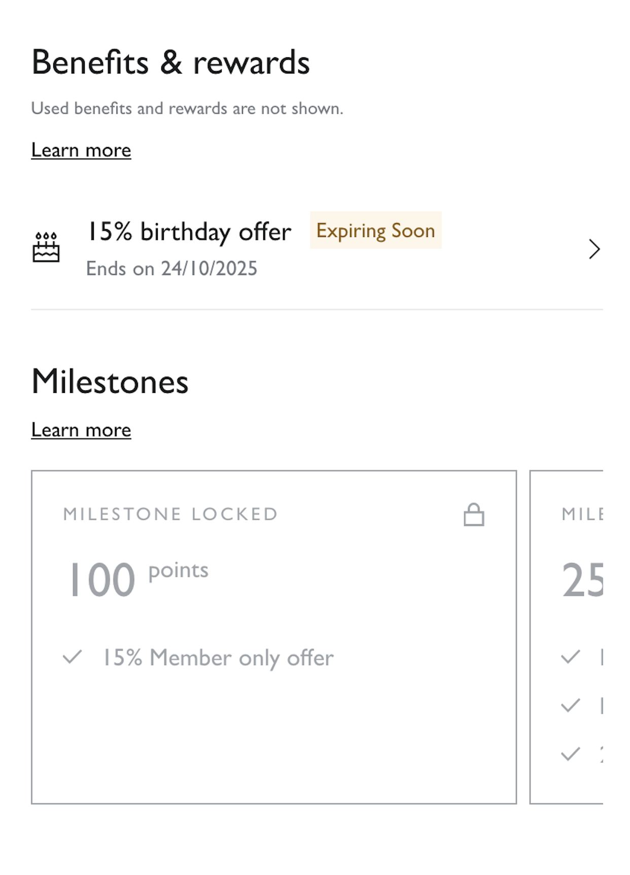 Tommy Hilfiger Loyalty Programme - Point-system (2/2)