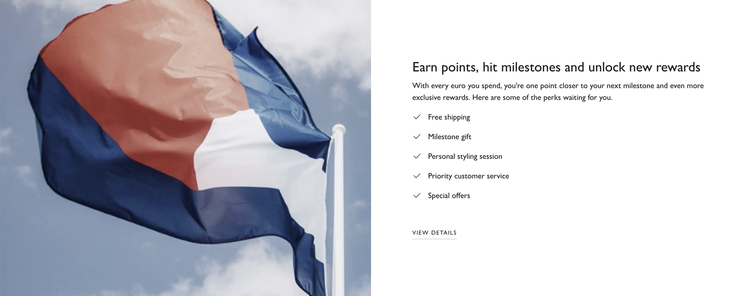 Tommy Hilfiger Loyalty Programme - Point-system