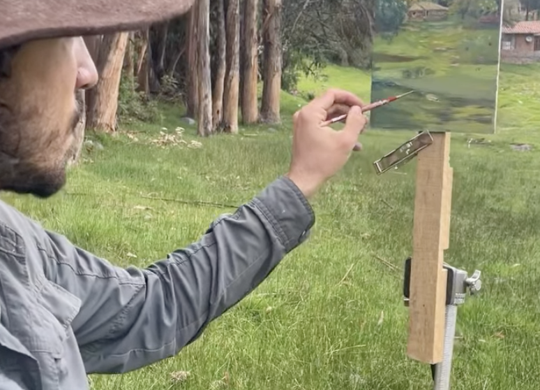 Plein Air Painting In Quiet Fields