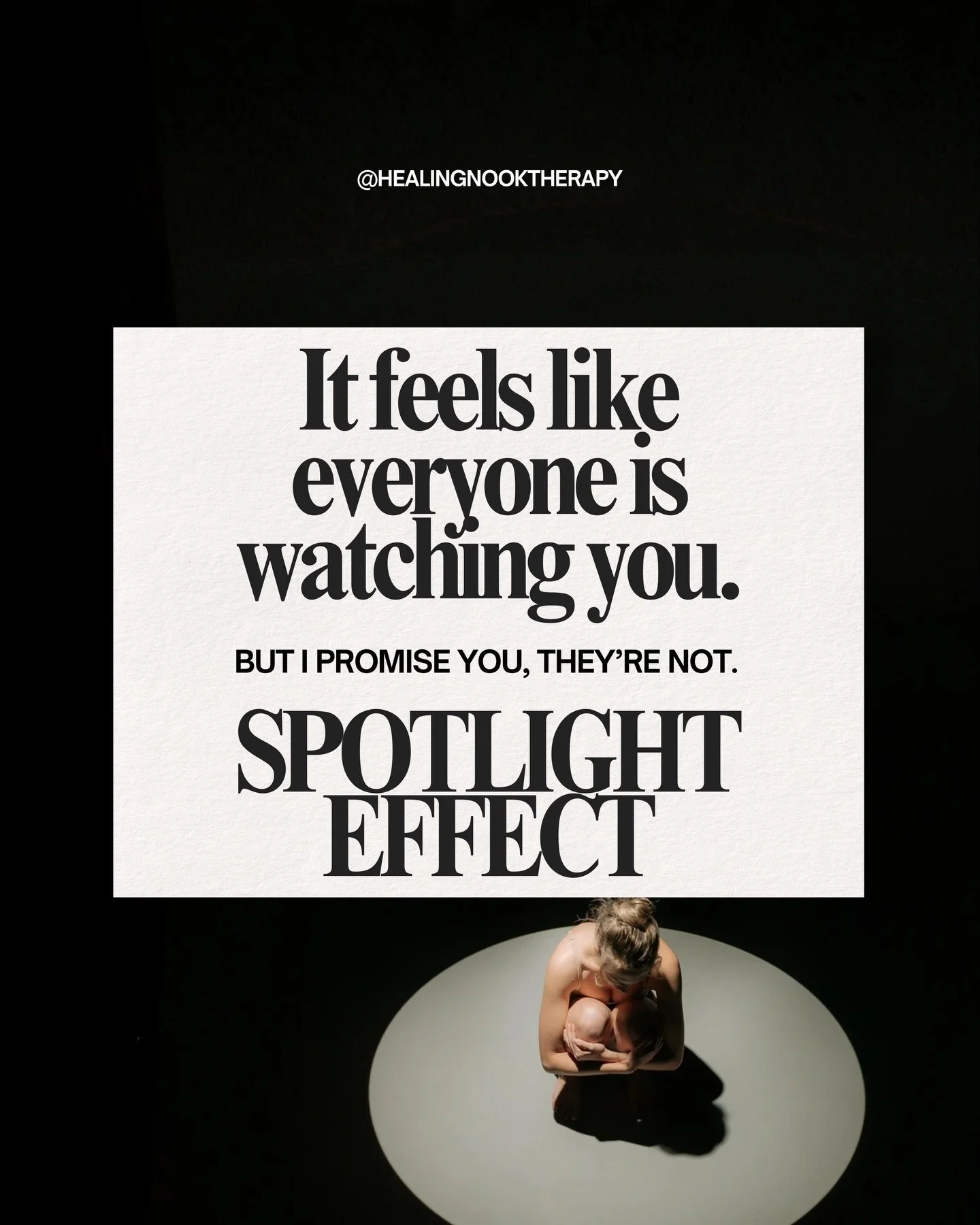 What would you do if you felt no one was watching?

#spotlighteffect #anxiety #humanexperience