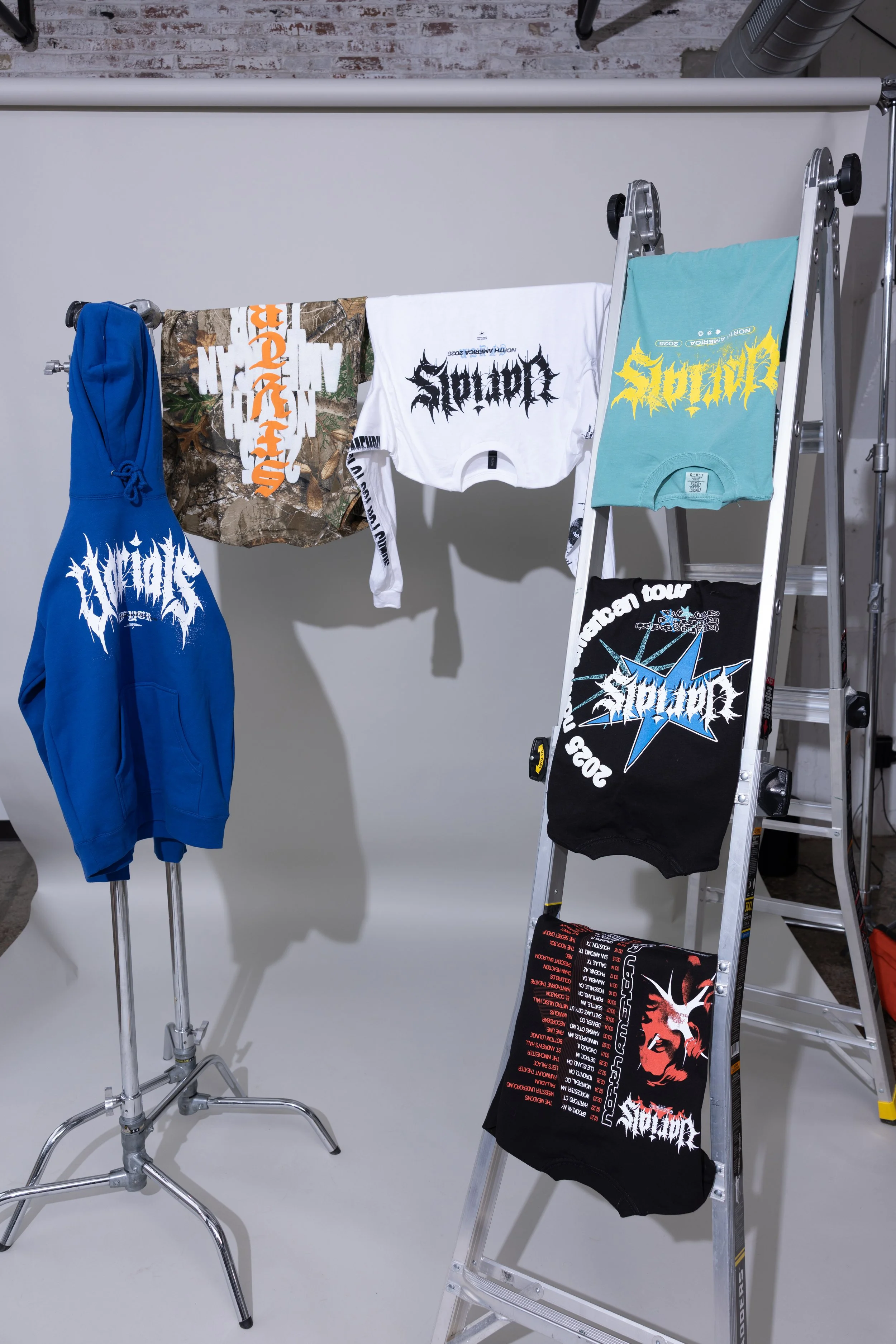 Varials - Summer tour merchandise spread