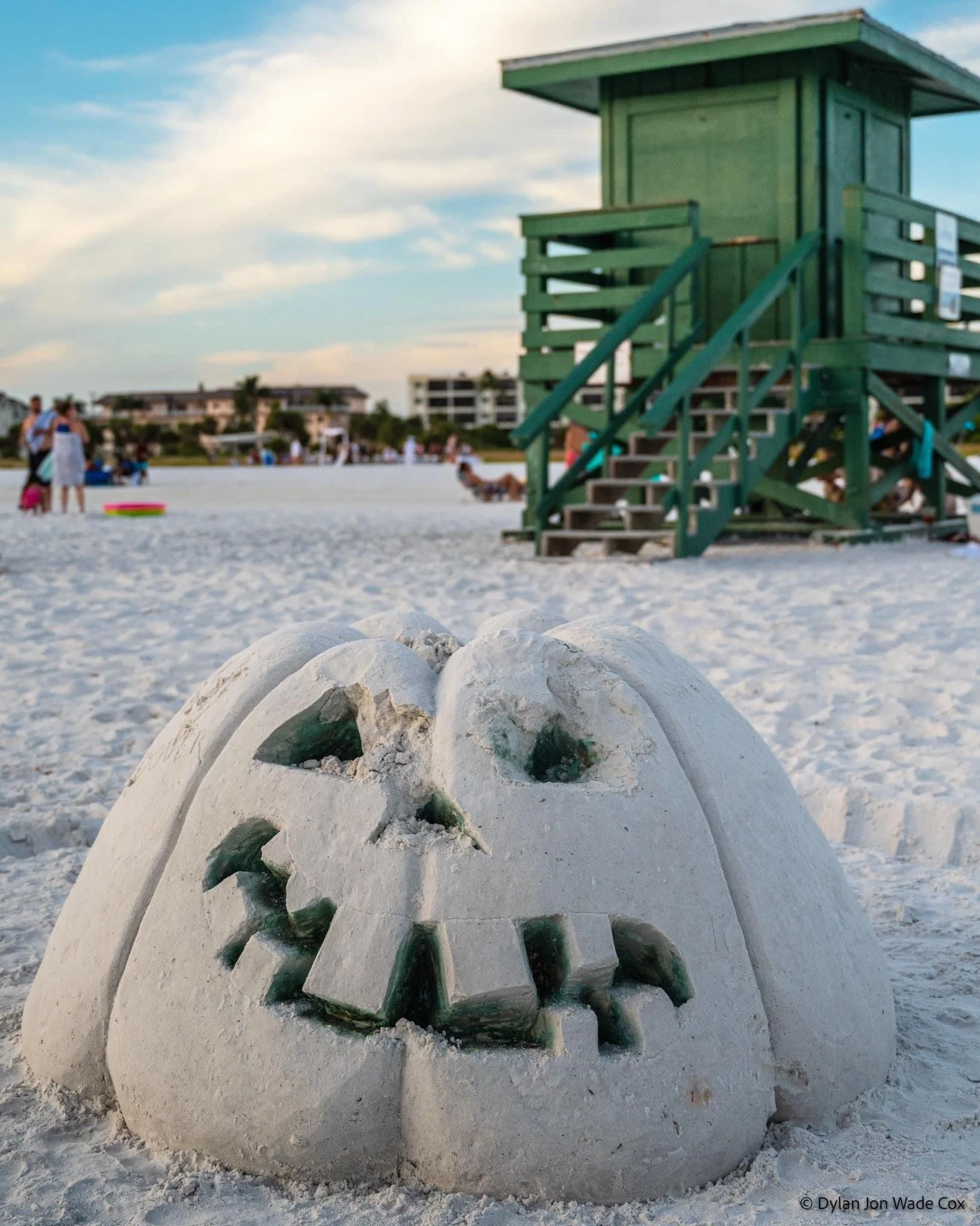 Halloween at siesta Key Magical Green Tower